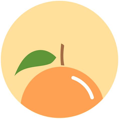 orange icon minimal fruit iconset alex