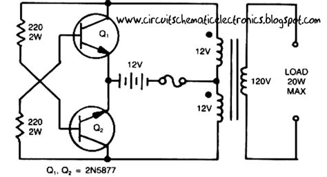 simple inverter circuit       electronic circuit