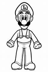 Luigi sketch template