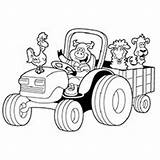 Tractor Coloring Pages Printable Outline Sheets Blippi Cute Print Deere John Colouring Kids Drawing Top Tractors Farm Color Animals Online sketch template