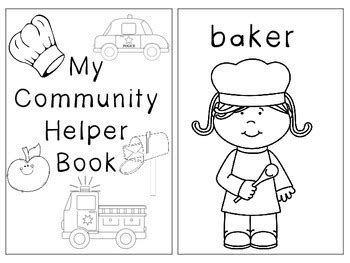 community helpers coloring pages  spanish   p  prek pups