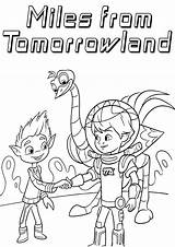 Coloring Pages Tomorrowland Miles sketch template