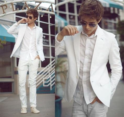 total white white outfit  men mens outfits  white outfit