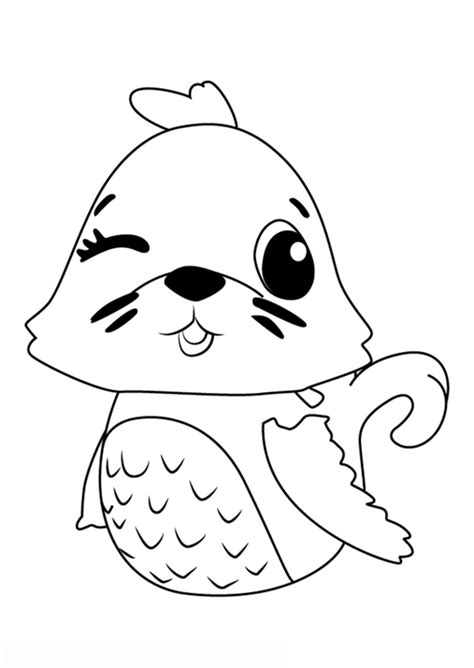 cute hatchimals coloring pages