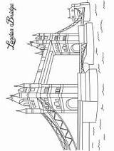 Anglia Puente Torre Kolorowanki Londynie Dibujosparaimprimir sketch template