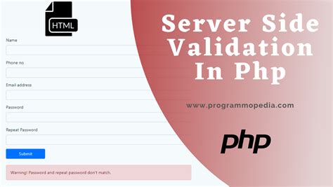 server side validation  php programmopedia