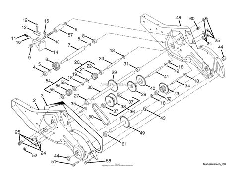 husqvarna drt      parts diagram  transmission