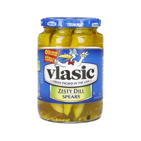 Vlasic Zesty Dill Pickle Spears Keto Friendly 24 Fl Oz Pickles