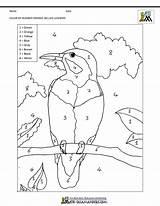 Number Leafbird Bellied Coloring sketch template