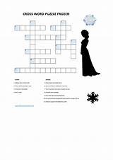 Crossword Frozen Puzzle Template Allbusinesstemplates sketch template