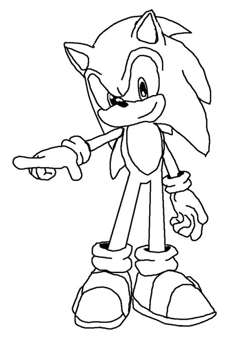 sonic  hedgehog  colouring pages