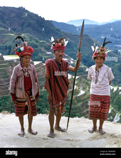 Ifugao People Members Of An Ethnic Group Wearing Traditional Costumes