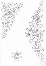 Embroidery Para Bordado Bordar Bordados Desenhos Dibujos Floral Em Hand Riscos Mão Flores Patterns Padrões Applique Tipo Designs Fractual Stitches sketch template