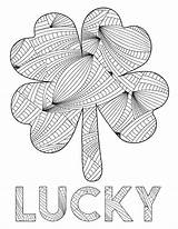 Coloring St Shamrock Patricks Papertraildesign Paddy sketch template