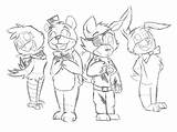 Plushies Deviantart Naf Fnaf sketch template