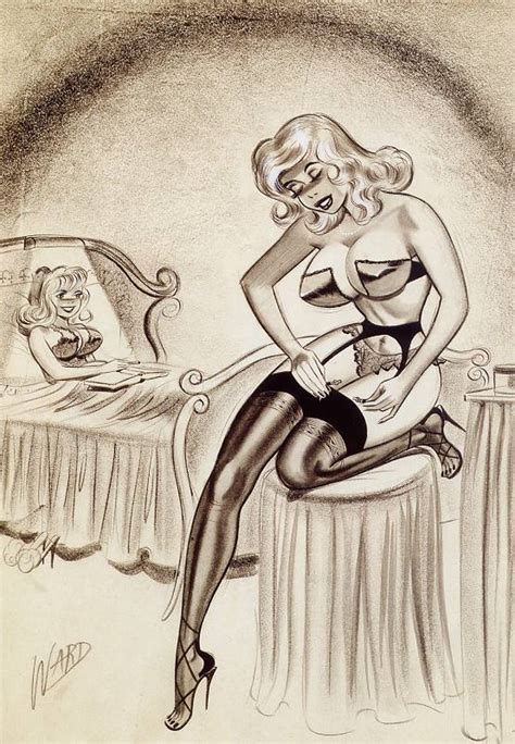 the glamorous pin up art of bill ward the lingerie addict