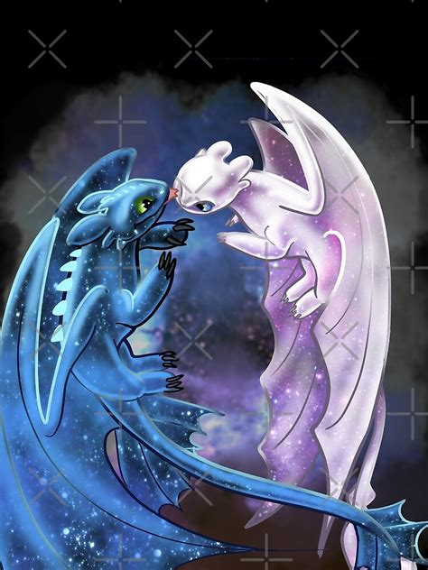 dragon heart starry dragons toothless and light fury