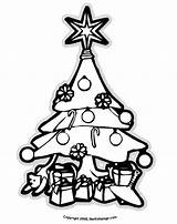 Christmas Coloring Pages Night Tree Before Library Clipart sketch template