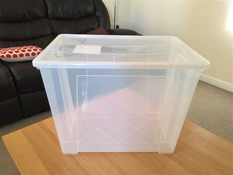 ikea plastic storage boxes  lid excellent condition  ardwick manchester gumtree
