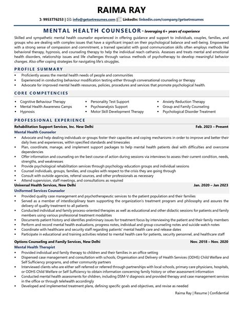mental health counselor resume examples template  job winning tips