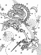 Draak Kleurplaten Draken Dragons Drachen Enge Printen Stemmen Dieren Malvorlage sketch template