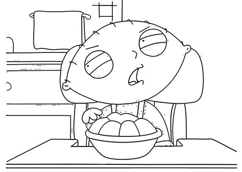 stewie coloring pages  kids printable  family guy coloring