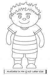 Colouring Doll sketch template