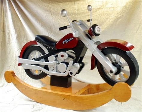 pin  wooden motorcycle rocker