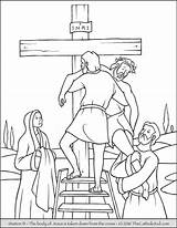 Stations Sacra Zum Desenho Thecatholickid Lent Crucifixion Reigns Ostern Descido Loudlyeccentric sketch template