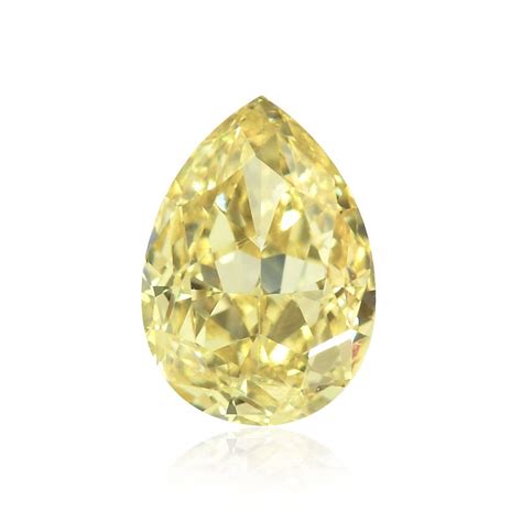 ct natural loose fancy light yellow diamond gia pear shape flawless