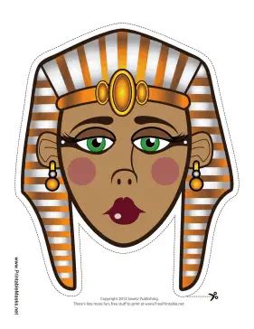 printable egyptian queen mask mask
