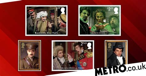 Blackadder Commemorated With Release Of Special Stamps For 40th