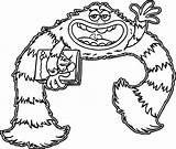 Monstros Sulley Getcolorings Wecoloringpage sketch template