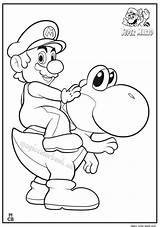 Coloring Mario Super Pages Popular sketch template