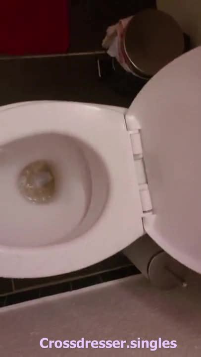 Crossdresser Pee Served On Toilet Suck It Up Whore