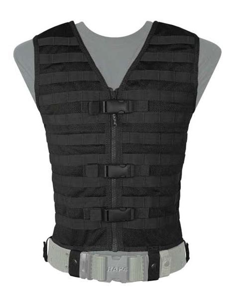 black molle tactical vest mcs