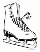 Coloring Skating Figure Ice Skate Pages sketch template
