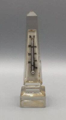 thermometer glas schreibtisch selten antik raritaet  wettergeraet ebay