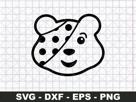pudsey bear outline svg vectorency