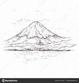 Fuji Mount Depositphotos St4 sketch template