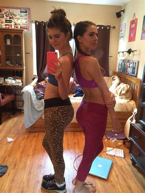 nina and randa on twitter twins who workout together take mirror
