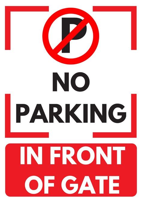 printable  parking signs template images   parking