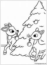 Rudolph Coloring Pages Reindeer Nosed Red Christmas Printable Color Sheets Kids Santa Print Clarice Book Bestcoloringpagesforkids Animal Rocks Choose Board sketch template