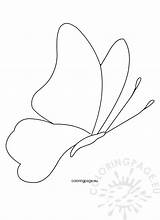 Butterfly Template Printable Butterflies Coloring Cut Coloringpage Eu sketch template