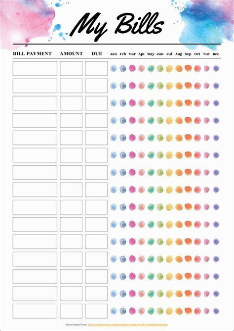weekly budget worksheet  budget planner template monthly budget