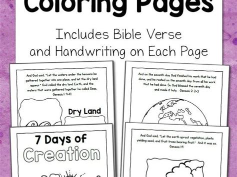days  creation coloring pages creation coloring pages days