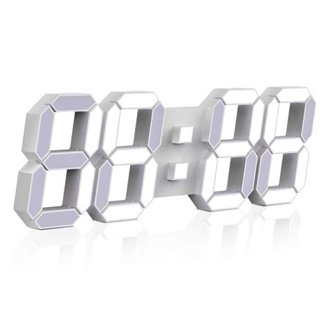 large  led digital wall alarm clock  remote control edup