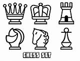 Ajedrez Chess Colorear Alfil Schachfiguren Yescoloring Jugando sketch template