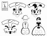 Finger Coloring Puppets Family Pages Printable Activities Games Kids Template sketch template