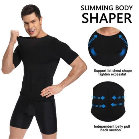 Men Gynecomastia Compression Shirt Slim Shapewear Hide Man Boobs Moobs